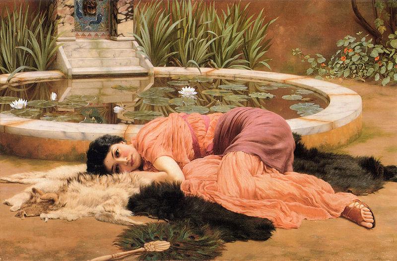 John William Godward Dolce far Niente or Sweet Nothings China oil painting art